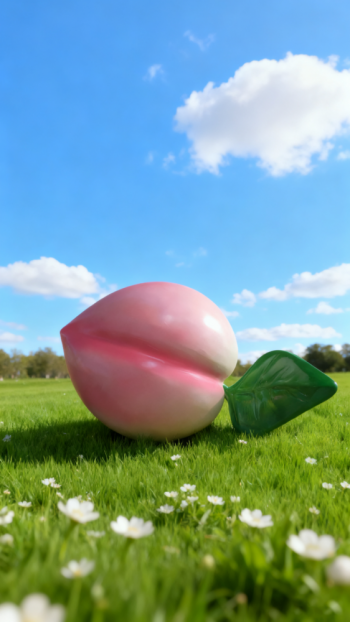 玻璃鋼桃子雕塑 (15)