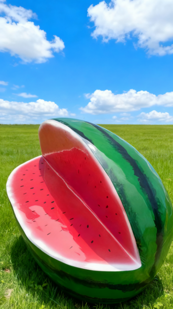 玻璃鋼西瓜雕塑 (5)