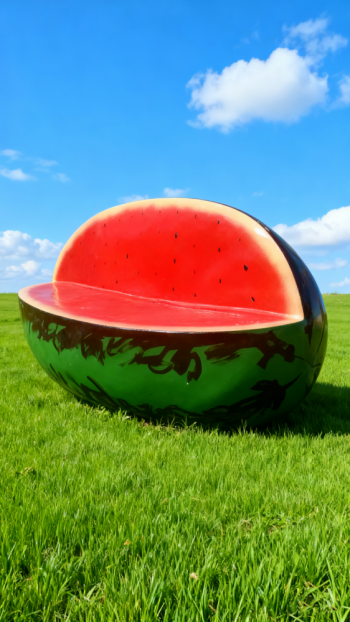 玻璃鋼西瓜雕塑 (6)