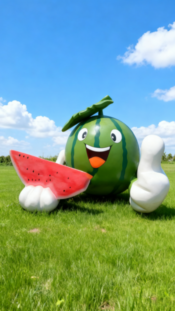 玻璃鋼西瓜雕塑 (7)