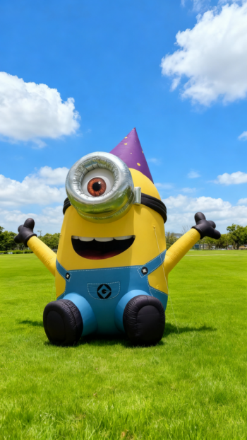 卡通小黃人雕塑 (7)