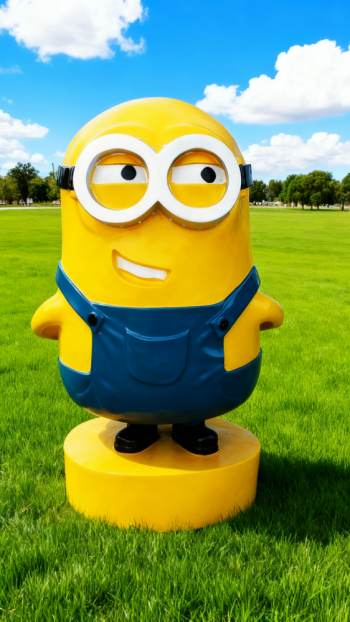 卡通小黃人雕塑 (13)