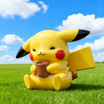 玻璃鋼卡通皮卡丘雕塑