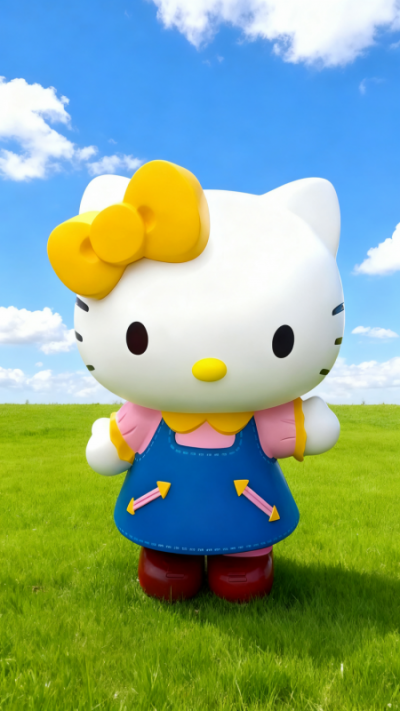 玻璃鋼HelloKitty貓雕塑 (5)