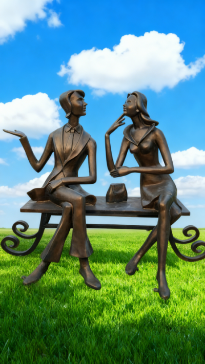 情侶人物雕塑 (8)