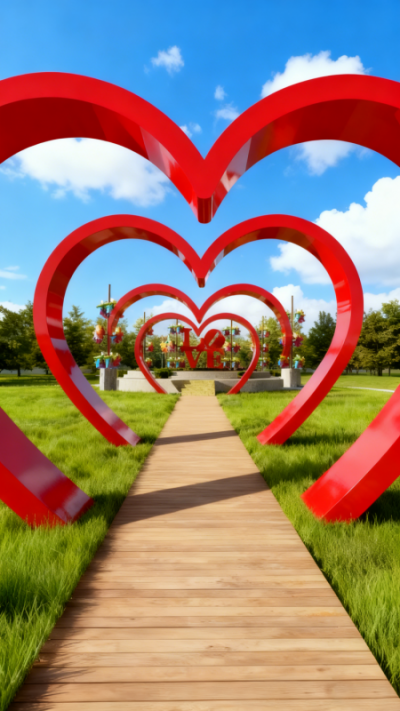 愛心造型拱門