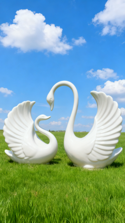 天鵝雕塑 (3)