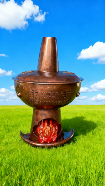 玻璃鋼仿銅火鍋雕塑擺件 (1)