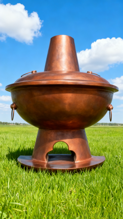 玻璃鋼仿銅火鍋雕塑擺件 (3)