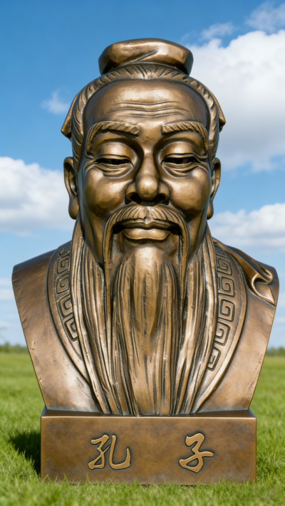 孔子銅雕塑 (4)