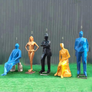 幾何切面人 玻璃鋼