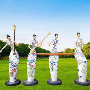 梅蘭竹菊吹拉彈唱 玻璃鋼