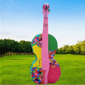 彩繪大提琴 玻璃鋼