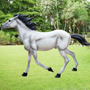 仿真白馬 玻璃鋼
