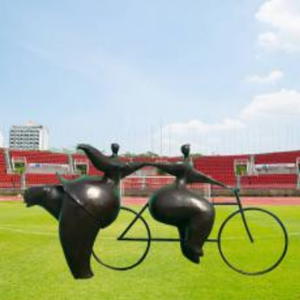 抽象騎車人 玻璃鋼體育運(yùn)動(dòng)人物