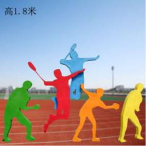 五人組 鐵藝剪影運(yùn)動(dòng)人物玻璃鋼