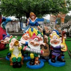 白雪公主和七個小矮人 玻璃鋼