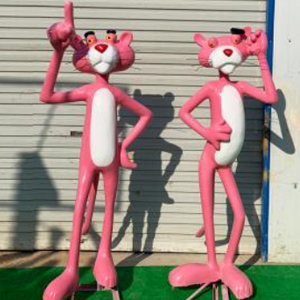 粉紅頑皮豹玻璃鋼噴漆