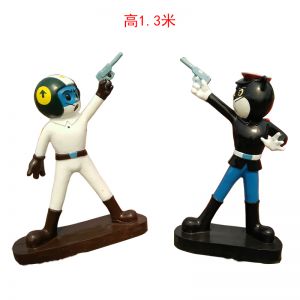 黑貓警長玻璃鋼卡通