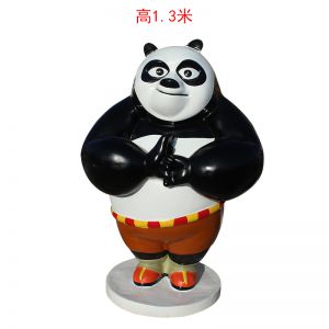 功夫熊貓玻璃鋼