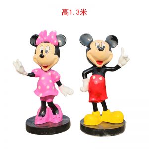 卡通玻璃鋼米奇米妮