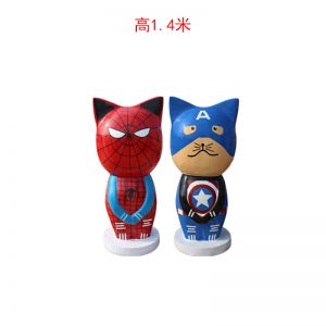 貓呀咪呀 彩繪玻璃鋼卡通貓咪小貓造型