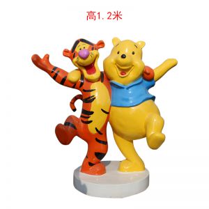 卡通玻璃鋼維尼熊跳跳虎