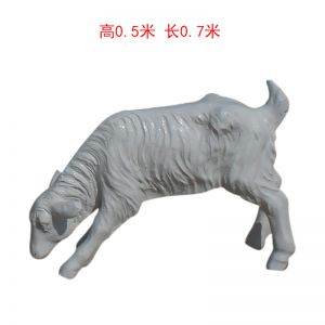 玻璃鋼低頭羊綿羊山羊