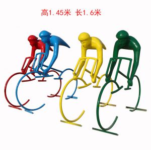 玻璃鋼騎車人物