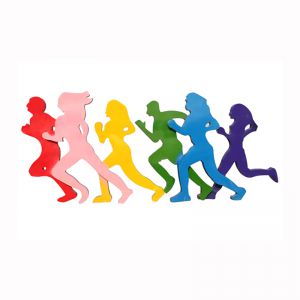 跑步人物玻璃鋼抽象