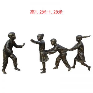 老鷹捉小雞人物玻璃鋼