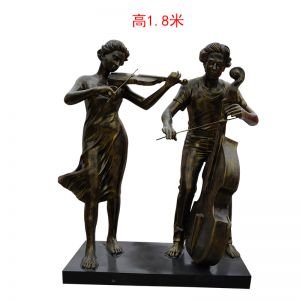 玻璃鋼仿銅西方音樂人物