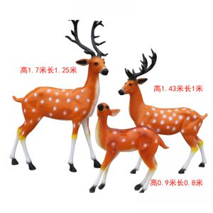 梅花鹿仿真玻璃鋼