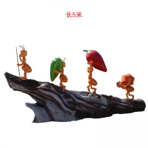 螞蟻樹(shù)玻璃鋼卡通昆蟲(chóng)