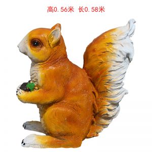 仿真小松鼠玻璃鋼